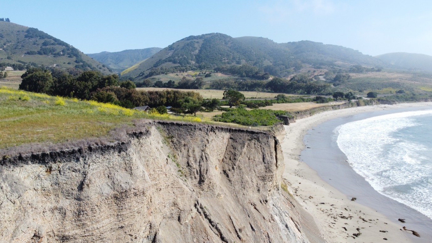 Bluffs and beach at Hollister Ranch