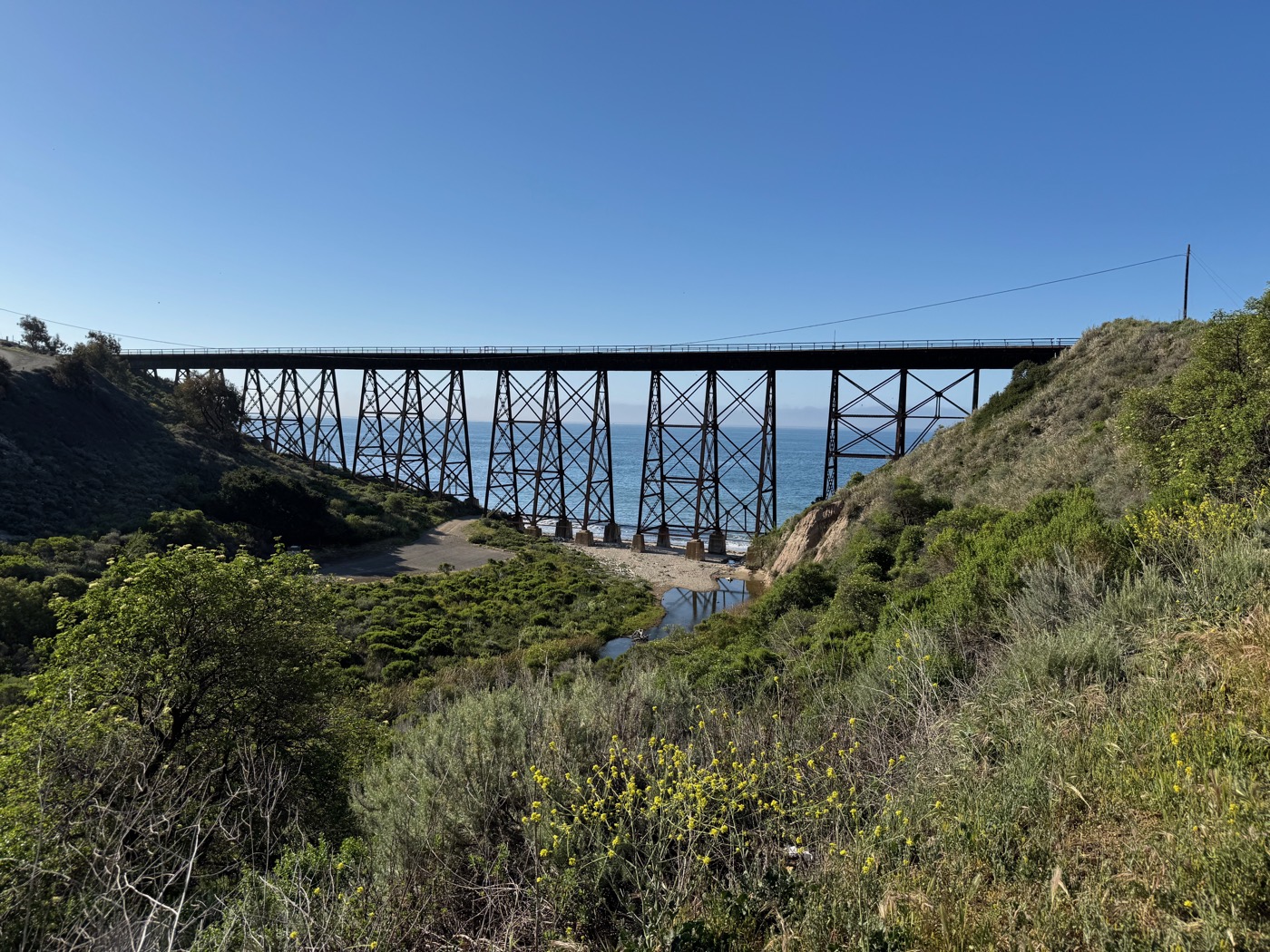 Railroad trestle above the ranch canyons
