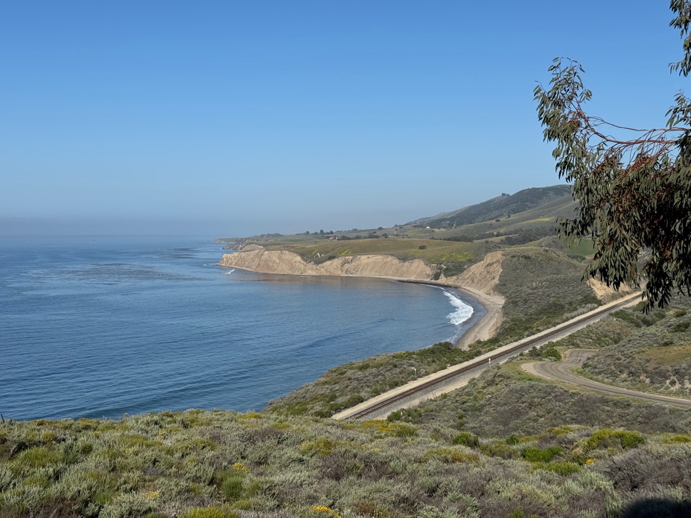 View down the coast toward Point Conception