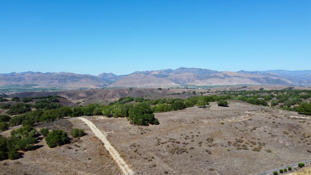 Ranch road across Parcel 03 toward the mountains