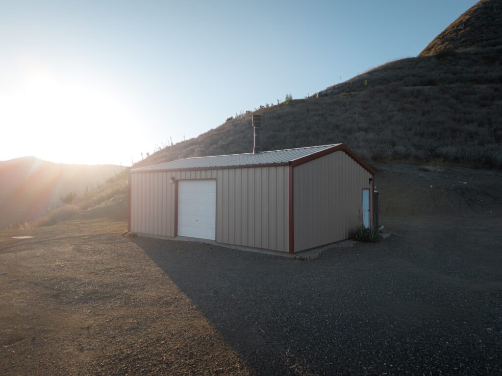 Permitted metal shop building on the ranch