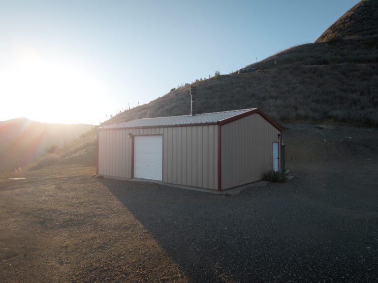 Permitted metal shop building on the ranch