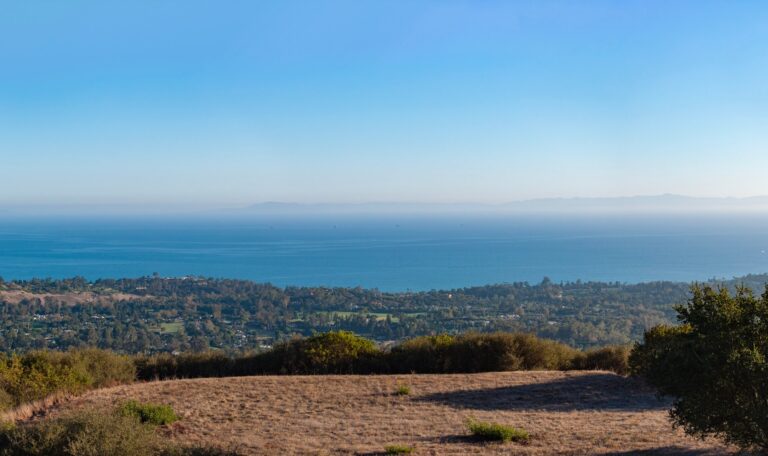 Ocean and Channel Islands view from the 917 Park Lane hilltop