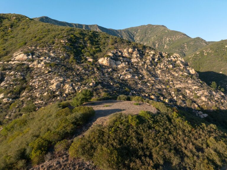 Rugged hillside and trails above Montecito