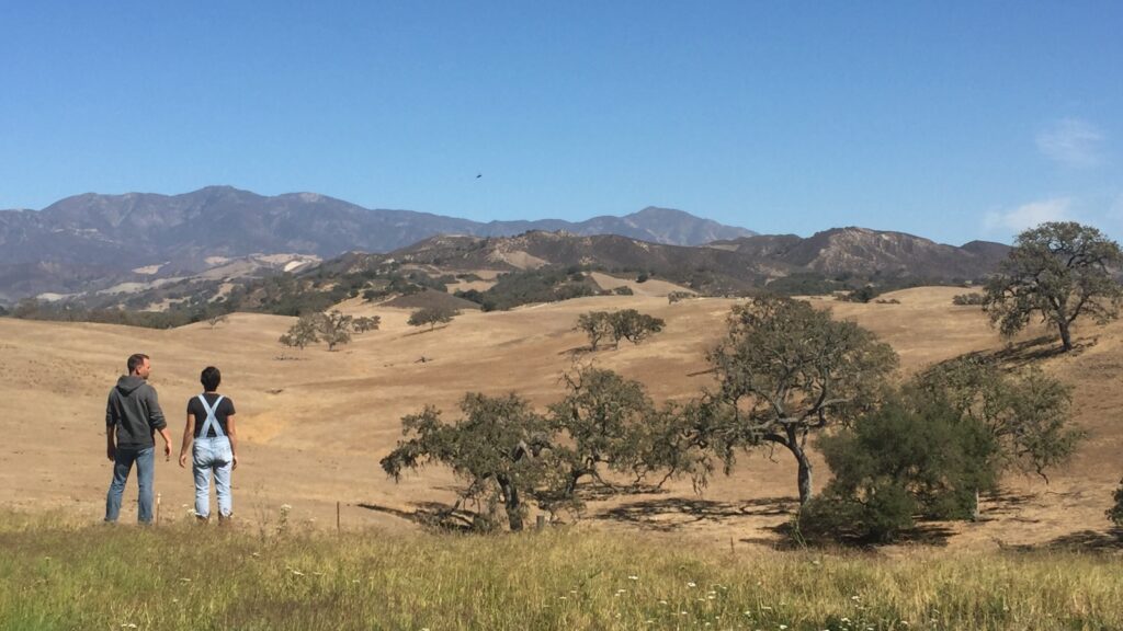 Golden hills and oak-dotted ranch land on the Central Coast